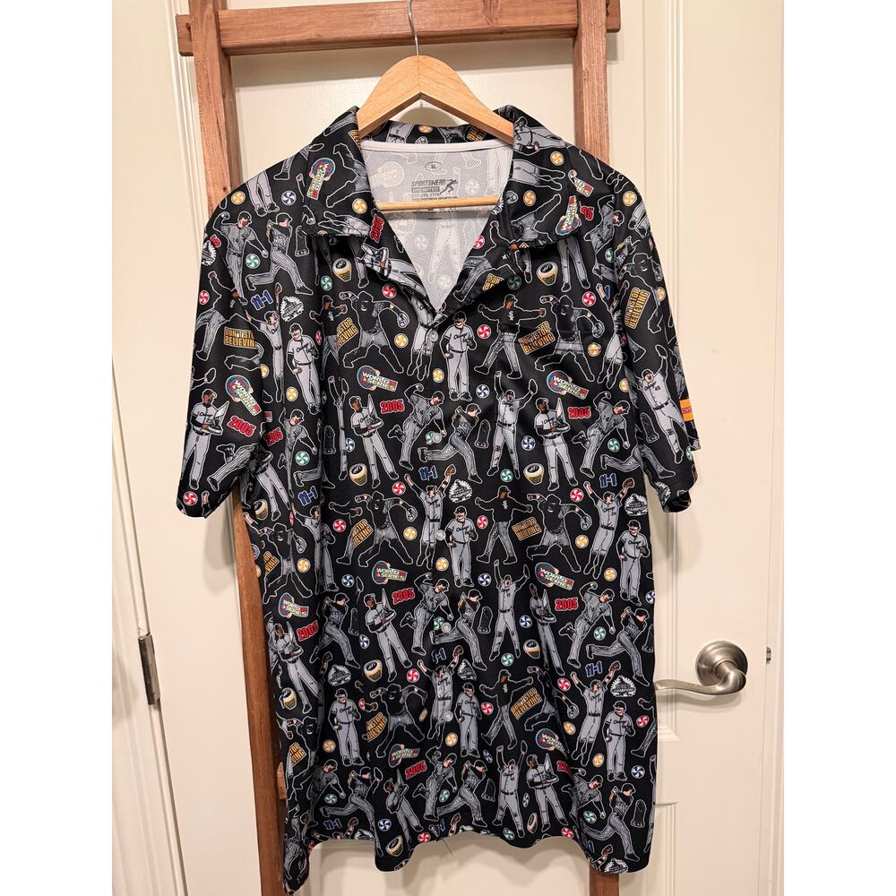 2005 Chicago White Sox 20th Anniversary World Series Hawaiian Shirt--XL